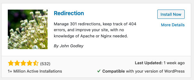 افزونه تغییر مسیر(redirection) برای رفع خطای 404 در وردپرس