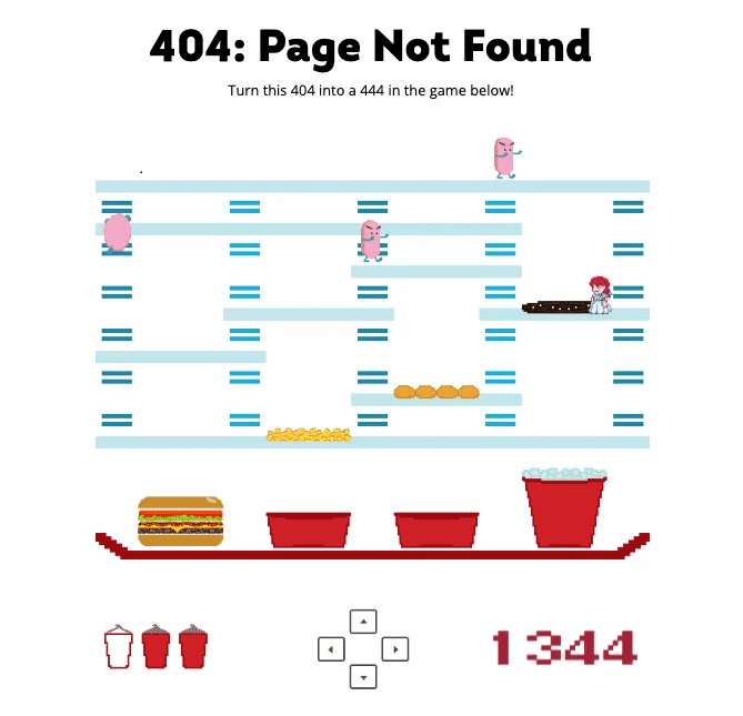 صفحه خطا 404 شرکت wendys